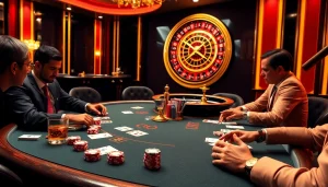 High-stakes poker action at https://xx88.pizza/, showcasing luxury gaming atmosphere and excitement.