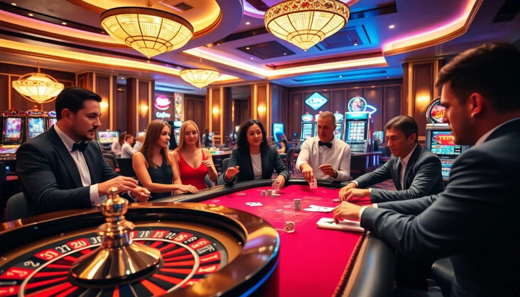 Experience thrilling gambling action at https://lc88app.com/ with poker tables and roulette wheels.