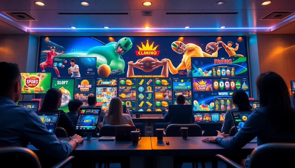 Engaging online betting interface featuring games from http://hm88.blue/ with players immersed in a digital gaming atmosphere.