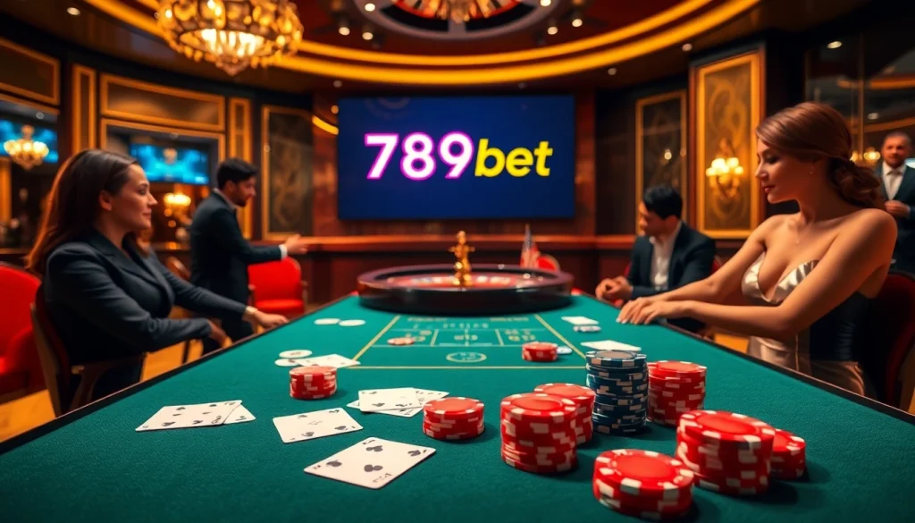 Experience the excitement of 789bet with thrilling casino games and vibrant poker chips.