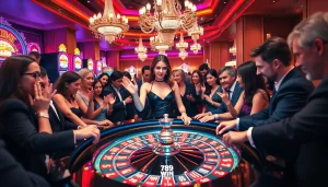 Exciting gameplay at a 789 win roulette table in a luxurious casino setting.