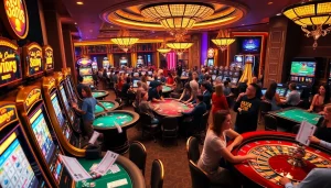 Exciting gambling action at a casino featuring Leci123 online interface.