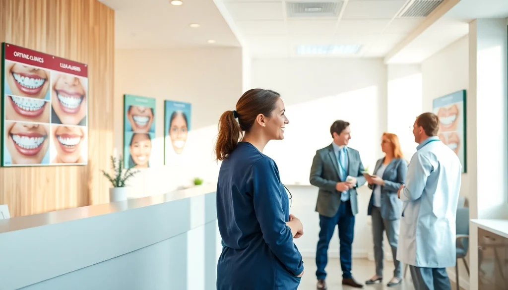 Level orthodontics north welcoming reception area with friendly staff and informative displays.