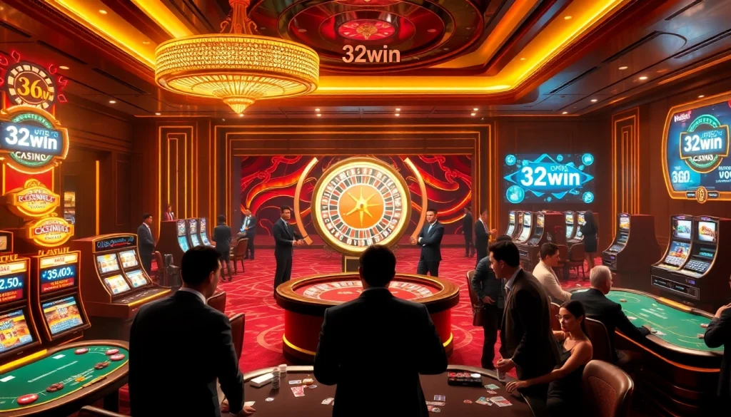 Experience dynamic gameplay at 32win with vibrant casino tables and exciting betting action.