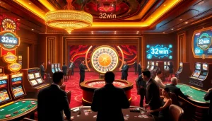 Experience dynamic gameplay at 32win with vibrant casino tables and exciting betting action.