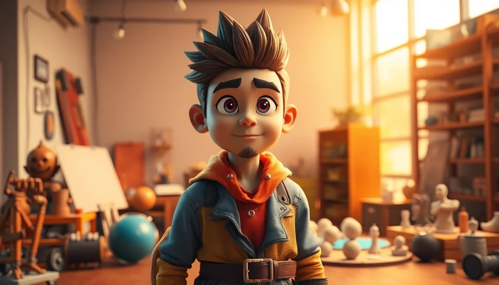 Showcase of a custom-designed character from https://www.cubifycreations.com in a professional studio.