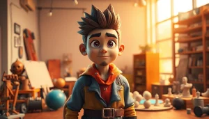 Showcase of a custom-designed character from https://www.cubifycreations.com in a professional studio.