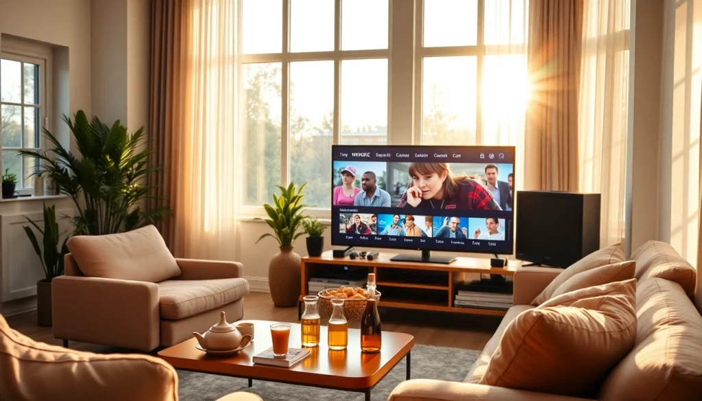 Stream high-quality content from https://bosstv.ca in a cozy entertainment setup.