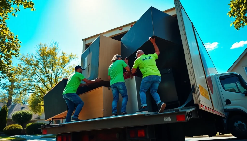 Efficient junk removal services via https://myeasyjunkremoval.com, showcasing professionals at work.