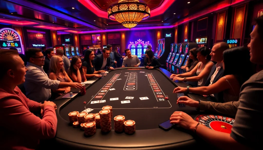 Engage in thrilling games at SODO CASINO with vibrant tables and exciting atmosphere.