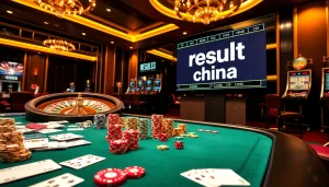Experience the excitement of gambling as you explore result china in a vibrant casino setting.