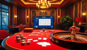 Betting on an exciting game at https://kuwin.ac/ casino with chips and cards.