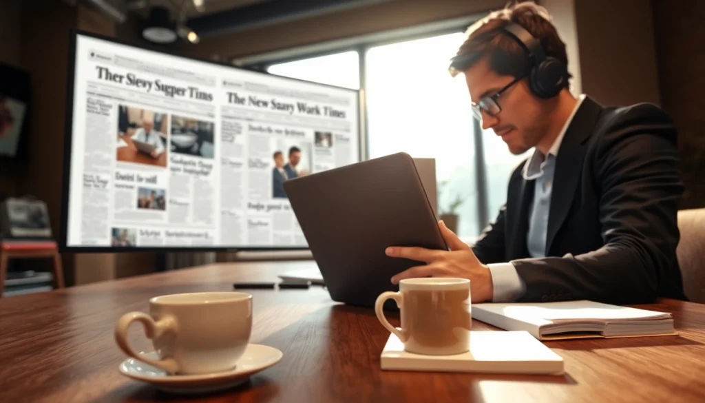 Engage with the Tampa Free Press journalist capturing local news in a vibrant newsroom.