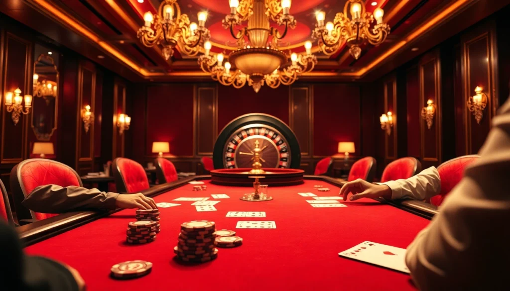 Experience the thrill of poker action at 79king, with players and luxurious casino elements.