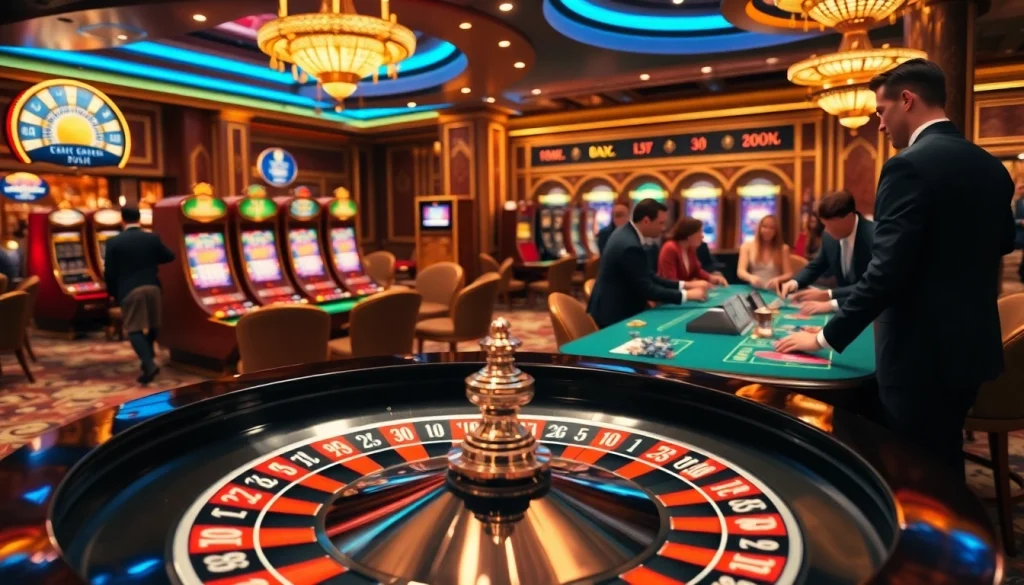 Players experience luxury and excitement at RR99.COM casino with roulette and poker games.