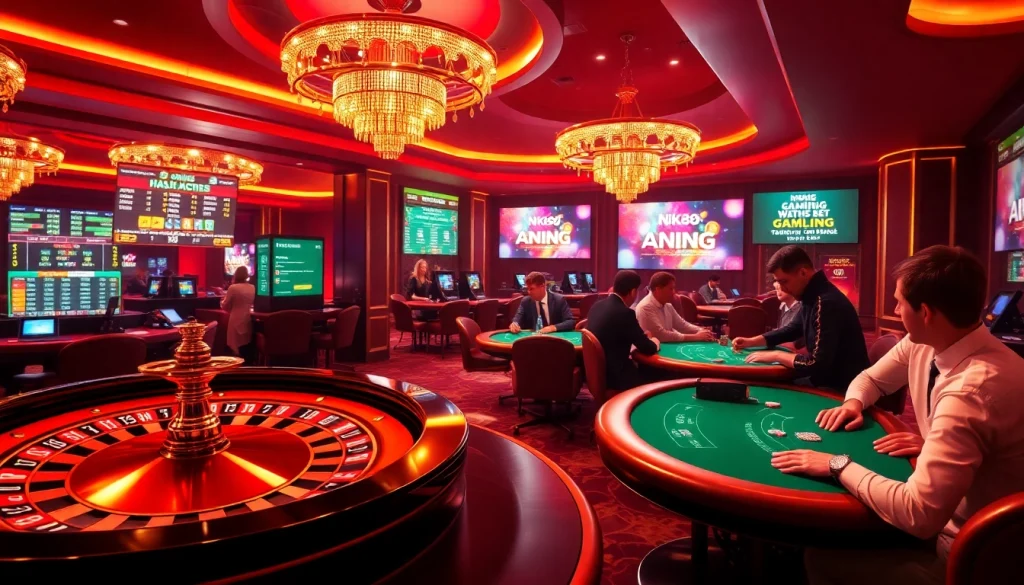 Experience thrilling casino games at https://nk88.us.com/ with vibrant roulette and poker action.