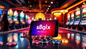 Experience excitement at https://s8glx.com with vibrant poker chips and elegant casino tables.