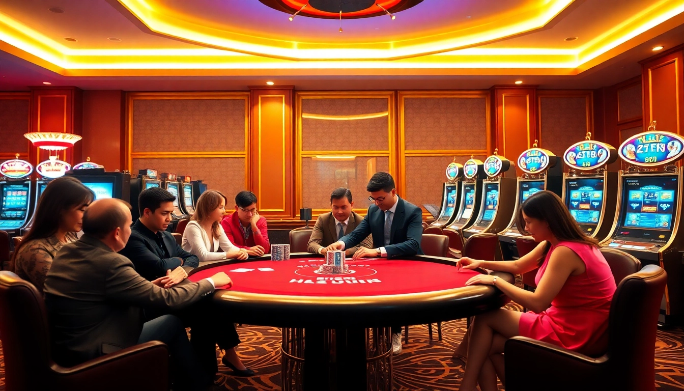 Experience the excitement of the hz88 app with vibrant casino visuals and poker gameplay.