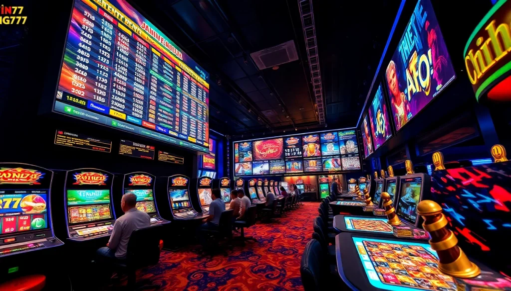 Online gaming excitement at vin777.gb.net with virtual casino elements and lively atmosphere.