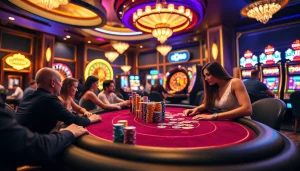 Tham gia niềm phấn khích JD88 tại bàn casino sôi động với những chip màu sắc rực rỡ.