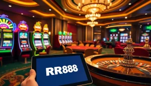 Players enjoying the excitement of gambling at RR88’s luxurious casino.