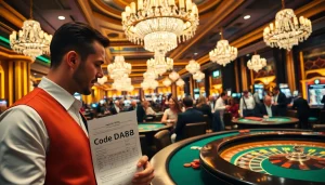 Experience the excitement of a casino with 'Code DA88' visible on a betting slip amidst vibrant gaming action.