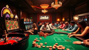 Trải nghiệm cảm giác chiến thắng tại 24kclub với các trò casino sống động và nội thất sang trọng.