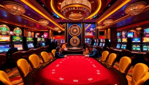 Players enjoying a thrilling game of poker in the uu88 casino atmosphere.