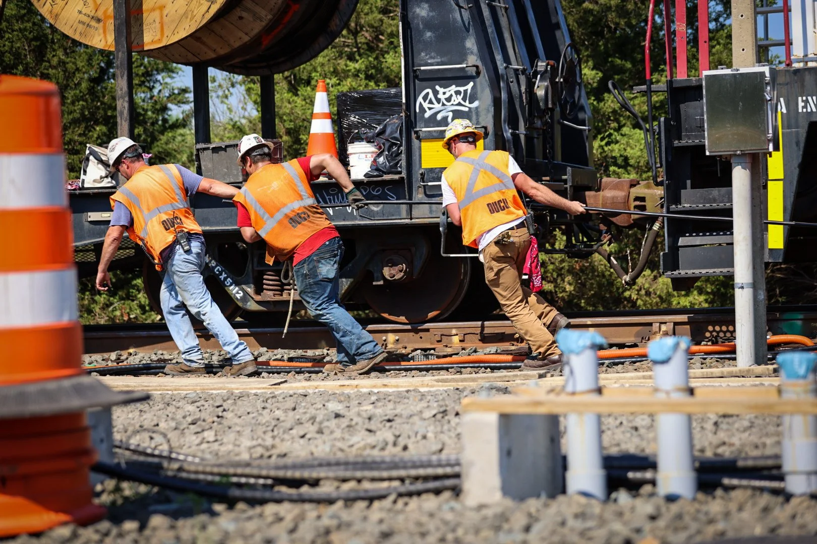 Precision and Safety in Ratilroad Track Construction Compary Techniques