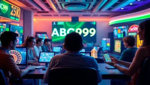 Experience ABC999, the trusted online betting platform, with players immersed in 3D slots and live roulette.