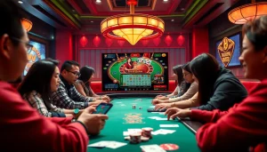An engaging online gaming experience at gamebaidoithuong.com.vc featuring popular card games and vibrant digital interfaces.