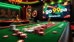 Engaging gaming scene featuring https://go99pa.com with poker and roulette for an exciting experience.