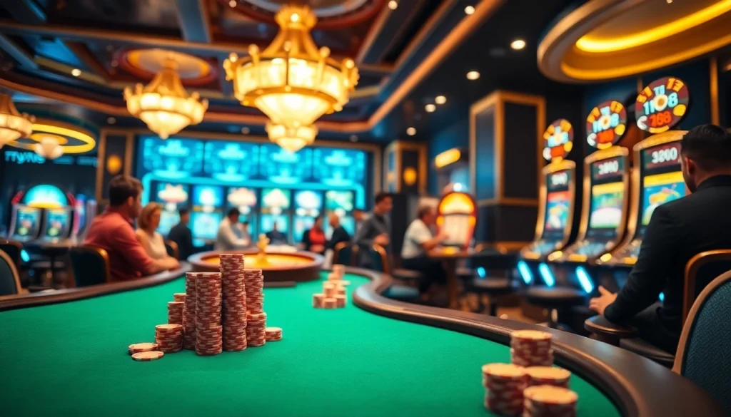 players enjoying an exciting game at tg 88 poker table in a luxury casino