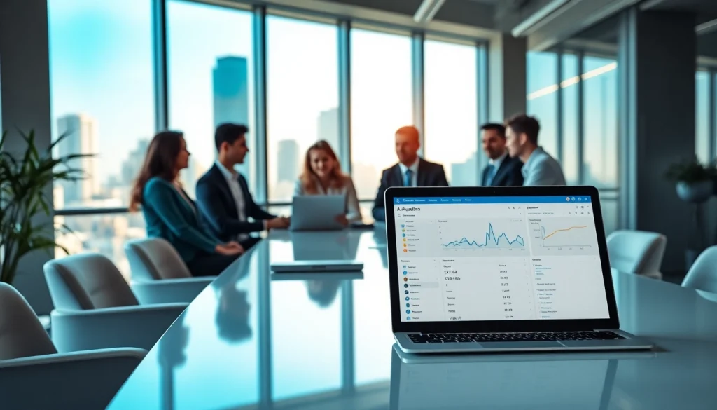 Collaborative team at an AI automation agency in UK discussing innovative strategies.