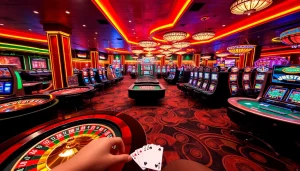 Experience luxury gambling at five88.com with exciting casino tables and vibrant slot machines.
