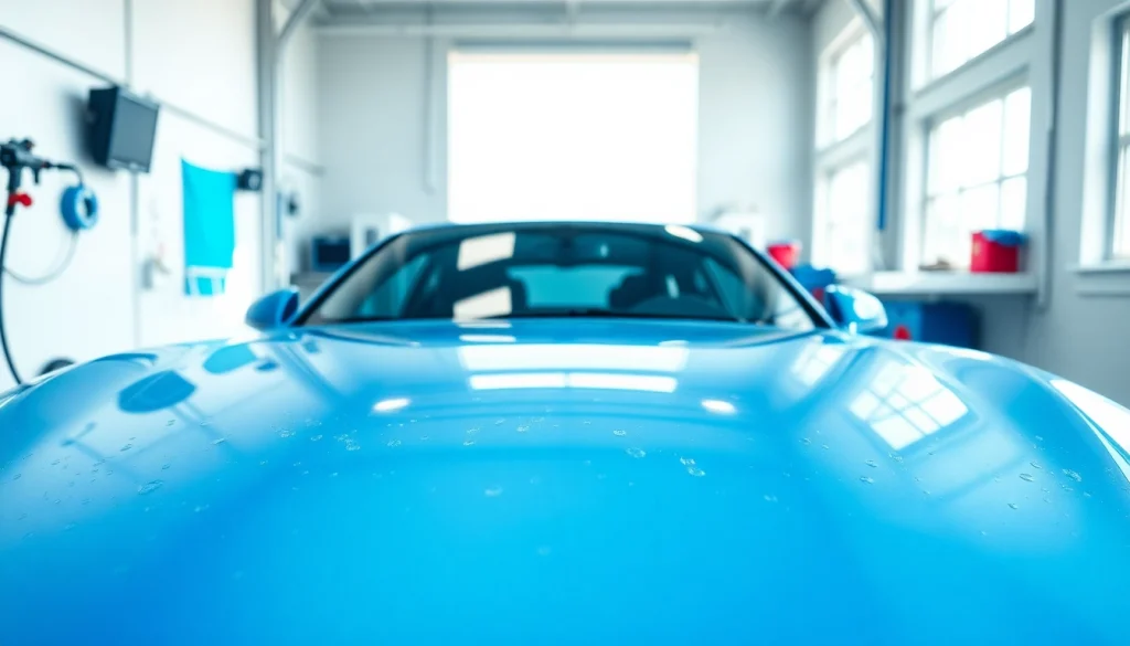 Achieve pristine results with car detailing Chattanooga in a bright, professional garage setting.