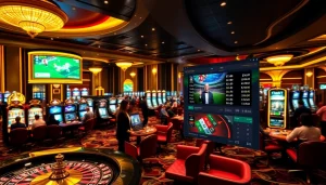 Engage with exciting gambling at nhà cái e2bet's luxurious casino gaming floor.