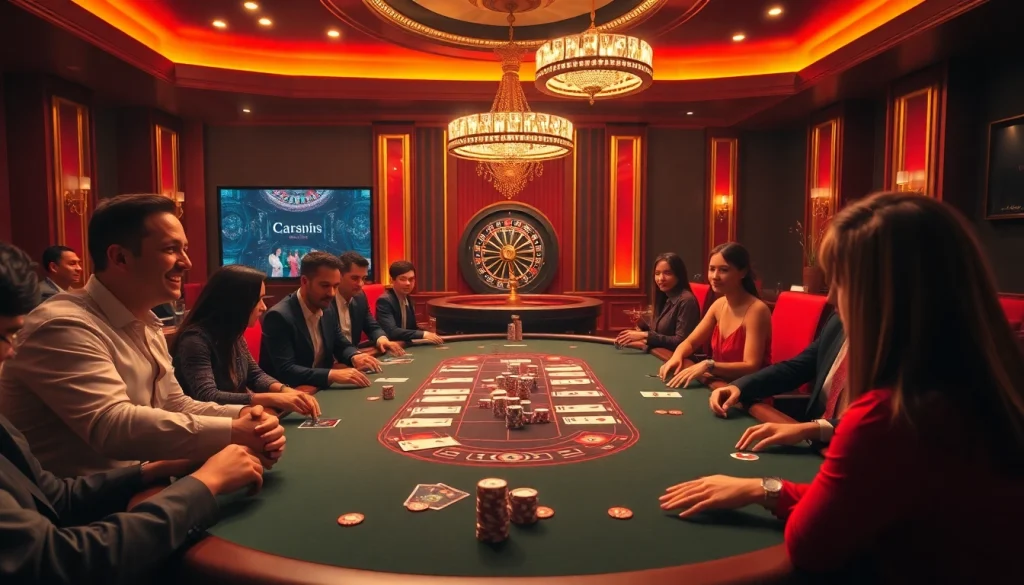 KJC casino scene showcasing thrilling poker action and elite gaming experience at https://kjcmh.com/.