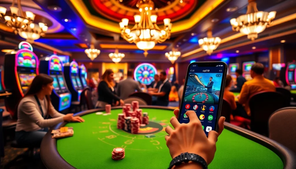 Ứng dụng cg79 nâng cao trải nghiệm casino của bạn bằng các trò blackjack và poker đầy kịch tính, thu hút người chơi tại các bàn nhộn nhịp.