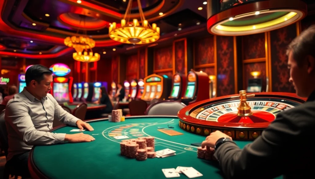 Experience the vibrant gambling atmosphere at https://kkwin.life/ with thrilling poker and roulette action.