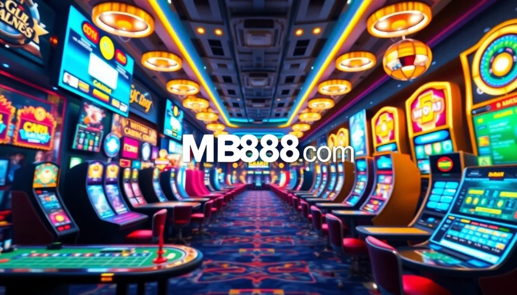 Experience the excitement of MB88com with vibrant gaming and betting scenes