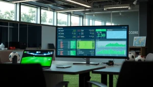 Visual representation of บ้านผลบอล showcasing live soccer statistics and data analysis.