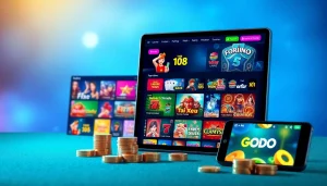 Engaging GO8 online casino interface showcasing games like poker and Tài Xỉu with vibrant colors.