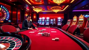 Engaging poker game at https://rr8888.in.net/ with vibrant casino atmosphere and professional dealers.