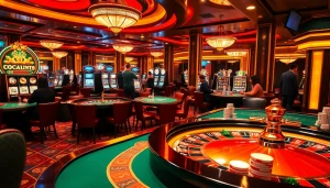 Experience thrilling games and high stakes at XX88 casino with vibrant roulette and poker tables.