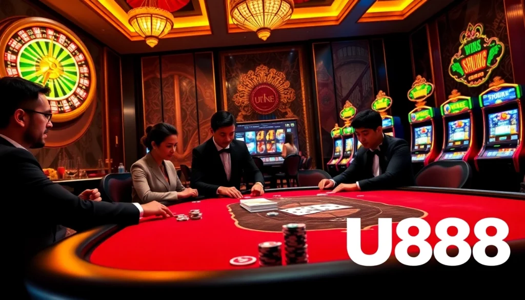 Experience the thrill of high-stakes poker and roulette at U888, where excitement meets luxury.