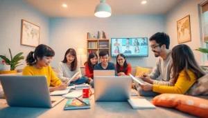 活気に満ちたオンライン学習セッションに参加する学生たち。QQEnglishキャンペーンの利点を強調。