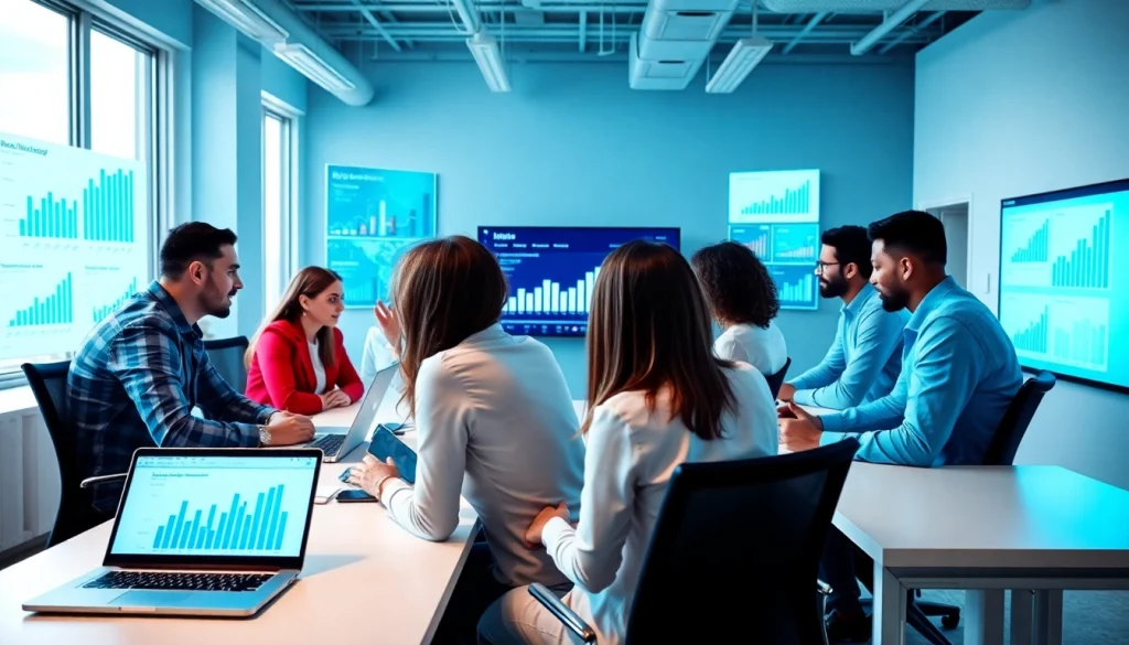 Engage with experts in Digital Marketing through collaborative workspace showcasing teamwork.