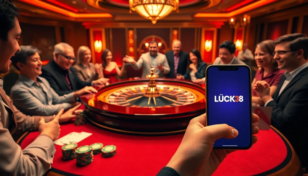 Tải LUCK8 to enjoy vibrant casino games at an elegant roulette table.