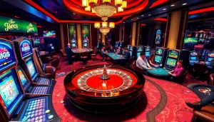 Players enjoying thrilling casino games at s8 com's vibrant gaming tables.